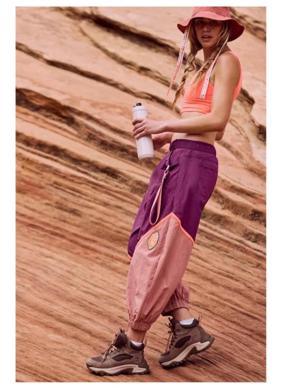 Free People Freeflow Pants mauve pink Sz S NWT - Picture 3 of 8